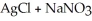 Match every equation with its type. -NaCl +AgNO₃ →   A) Combination B) Double replacement C) Decomposition D) Combustion
