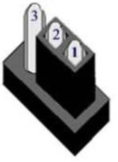   -In the figure, the jumper setting on pin 1 and pin 2 is A)  Disabled B)  Enabled C)  Parallel D)  Serial
