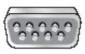   -Examine the figure. This port is commonly called a(n)  A)  Video port B)  USB port C)  Serial port D)  Parallel port
