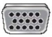   -Examine the figure. This port is commonly called a A)  Video port B)  USB port C)  Serial port D)  Parallel port