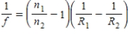 A lens has a focal length of 56.2 cm in air.If this lens were immersed in water,what focal length would result? The index of refraction of the lens is 1.96 and that of water is 1.333.The focal length of a thin lens with index n<sub>1</sub> submerged in a liquid with index n<sub>2</sub> is given by the modified lens-maker's formula:   )  A) 115 cm B) 27.5 cm C) 169 cm D) 82.6 cm E) 61.0 cm