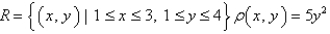 Find the mass of the lamina that occupies the region   and has the given density function.Round your answer to two decimal places.   
