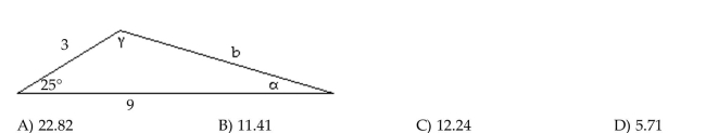 Find the area of the triangle. If necessary, round the answer to two decimal places.