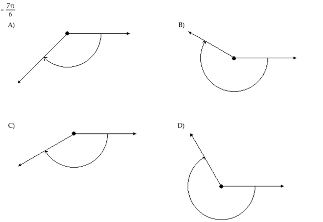 Draw the angle.