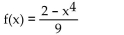 <strong>State whether the function is a polynomial function or not. If it is, give its degree. If it is not, tell why not. </strong> A) Yes; degree 1 B) No; x is a negative term C) No; it is a ratio D) Yes; degree 4