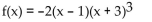Write the word or phrase that best completes each statement or answers the question. Analyze the graph of the given function f as follows: (a) Determine the end behavior: find the power function that the graph of f resembles for large values of |x|. (b) Find the x- and y-intercepts of the graph. (c) Determine whether the graph crosses or touches the x-axis at each x-intercept. (d) Graph f using a graphing utility. (e) Use the graph to determine the local maxima and local minima, if any exist. Round turning points to two decimal places. (f) Use the information obtained in (a) - (e) to draw a complete graph of f by hand. Label all intercepts and turning points. (g) Find the domain of f. Use the graph to find the range of f. (h) Use the graph to determine where f is increasing and where f is decreasing.
