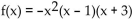 Write the word or phrase that best completes each statement or answers the question. Analyze the graph of the given function f as follows: (a) Determine the end behavior: find the power function that the graph of f resembles for large values of |x|. (b) Find the x- and y-intercepts of the graph. (c) Determine whether the graph crosses or touches the x-axis at each x-intercept. (d) Graph f using a graphing utility. (e) Use the graph to determine the local maxima and local minima, if any exist. Round turning points to two decimal places. (f) Use the information obtained in (a) - (e) to draw a complete graph of f by hand. Label all intercepts and turning points. (g) Find the domain of f. Use the graph to find the range of f. (h) Use the graph to determine where f is increasing and where f is decreasing.