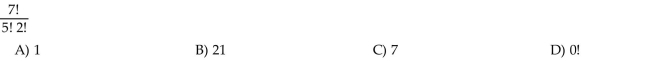 Evaluate the factorial expression.