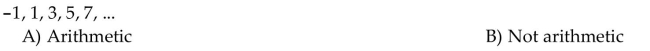 Determine whether the sequence is arithmetic.
