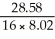 What is the correct answer for the calculation of a volume (in mL) with measured numbers   ? A) 0.22 mL B) 0.223 mL C) 57 mL D) 14 mL E) 14.3 mL