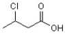 The IUPAC name of this compound is ________.   A) 3-chloro-1-butanol B) chlorobutyric acid C) 3-chlorobutyric acid D) 2-chlorobutanoic acid E) 3-chlorobutanoic acid