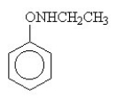 The amide formed in the reaction of benzoic acid and ethylamine is ________. A)    B)    C)    D)    E)   