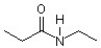 What two compounds will react to give this amide?   A) propanol and ammonia B) propanoic acid and ammonia C) propanoic acid and ethylamine D) propanoic acid and diethylamine E) propanoic acid and methylamine