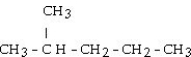 What is the IUPAC name of   ? A) pentane B) methylpentane C) 2-methylpentane D) 4-methylpentane E) hexane