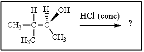 What would be the major organic product from the following reaction?   A)    <sup> </sup> B)    C)    D)    E)   