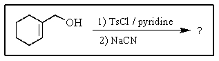 What is the product of the following reaction?   A)    <sup> </sup> B)    C)    D)    E)   