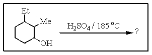 What is the major product of the following reaction?   A)    B)    C)    D)    E)   