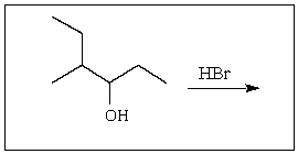 Predict the major product of the following reaction   A)    B)    C)    D)  A and B in equal proportions E)  B and C in equal proportions