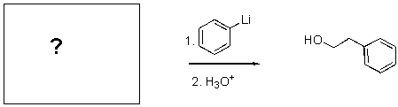 For the transformations below,what is the structure of the starting material?   A)    B)  CH<sub>3</sub>CH<sub>2</sub>OH C)    D)    E)   