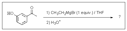 What is the major product of the following reaction?   A)    <sup> </sup> B)    C)    D)    E)  No net reaction occurs.