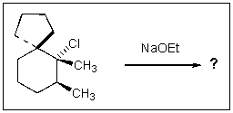 Indicate the expected major product of the following reaction:   A)    <sup> </sup> B)    C)    D)    E)   