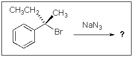 The major product of the following reaction conditions will result from:   A)  S<sub>N</sub>2 B)  S<sub>N</sub>1 C)  E2 D)  E1 E)  there is no way to know
