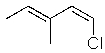 Which of the following molecules will readily undergo an elimination reaction when treated with NaOCH<sub>3</sub>? A)    B)    C)    D)    E)  None of the above.