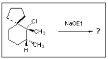 How many alkene products are possible in the following reaction?   A)  None; cannot eliminate B)  One C)  Two D)  Three E)  Four