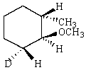 Predict the product of reaction of the following deuterated compound.   A)    B)    C)    D)    E)   