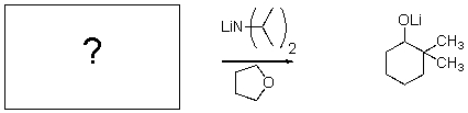 For the transformation below,give the structure of the starting material.   A)    B)    C)    D)    E)   