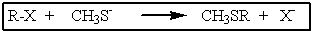 Which of the following haloalkanes would not undergo the reaction below?   A)  (CH<sub>3</sub>) <sub>2</sub>CHI B)  CH<sub>3</sub>Cl C)  (CH<sub>3</sub>) <sub>3</sub>CBr D)  CH<sub>3</sub>CH<sub>2</sub>Br E)  CH<sub>3</sub>CH<sub>2</sub>CH<sub>2</sub>I