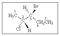 What (R) or (S) stereochemistry is proper for the following molecule?   A)  (2R,3R)  B)  (2R,3S)  C)  (2S,3S)  D)  (2S,3R)  E)  None of the above.