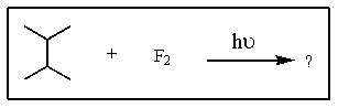 Predict the major monofluorination product from the following reaction:   A)    B)    C)    D)    E)   