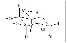 The chair conformation for <font face= symbol ></font>-D-Glucopyranose (shown below) may also be correctly represented by which of the following Haworth projections?   A)    B)    C)    D)    E)   
