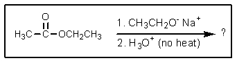 What would be the expected product of the following reaction sequence?   A)    <sup> </sup> B)    C)    D)    E)   