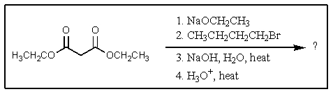 What product would be expected to result from the reaction sequence shown?   A)    B)    C)    D)    E)   