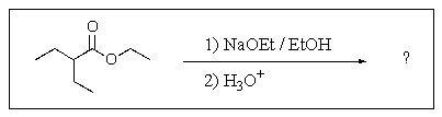 Predict the major product of the following reaction?   A)    B)    C)    D)    E)  No significant reaction occurs.