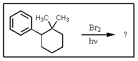 What would be the expected product of the following reaction?   A)    <sup> </sup> B)    C)    D)    E)  both A and D