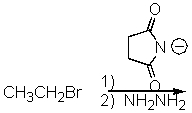 <strong>Which of the following reactions can be used to prepare ethylamine?</strong> A) B) C) D) E) All of the above.