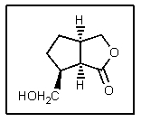 What would account for the fact that the molecule below racemizes easily,despite having three chiral centers?   A)  Lactones are configurationally unstable B)  Molecule loses CO<sub>2</sub> easily C)  Enolization occurs easily D)  Intramolecular transesterification occurs easily E)  This molecule is not chiral.