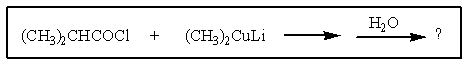 What would be the organic product of the following reaction?   A)    <sup> </sup> B)    C)    D)    E)  None of these.