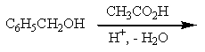 Which of the reactions listed below would produce benzyl acetate (= benzyl ethanoate) ? A)    B)    C)    D)  two of these E)  all of these