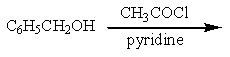 Which of the reactions listed below would produce benzyl acetate (= benzyl ethanoate) ? A)    B)    C)    D)  two of these E)  all of these