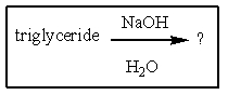 Which of the following would be most likely to result from saponification of a natural triglyceride?   A)    <sup> </sup> B)    C)    D)    E)   