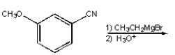 What is the product from the following reaction?   A)    B)    C)    D)    E)   