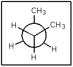What is the name given to the Newman projection of the butane conformation shown here?   A)  anti B)  gauche C)  staggered D)  eclipsed E)  skewed