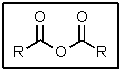 Name the following functional group:   A)  ester B)  ketone C)  alcohol D)  carboxylic acid E)  anhydride