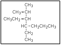 How would the following molecule be properly named?   A)  3-ethyl-2-methyl-4-propylhexane B)  3,4-diethyl-2-methylheptane C)  4-ethyl-3-isopropylheptane D)  3-isopropyl-4-propylhexane E)  None of the above.