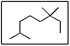 What is the correct IUPAC name for the following molecule:   A)  2-ethyl-2,6-dimethylheptane B)  1,1,5,5-tetramethylhexane C)  1,1,5,5-tetramethylheptane D)  2,6,6-trimethyloctane E)  4,4-dimethyl-1-isopropylhexane