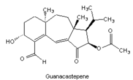 Guanacastepene is a natural product that was recently isolated and shown to be a potent antibiotic.How many different functional groups does this structure possess?   A)  1 B)  2 C)  3 D)  4 E)  5